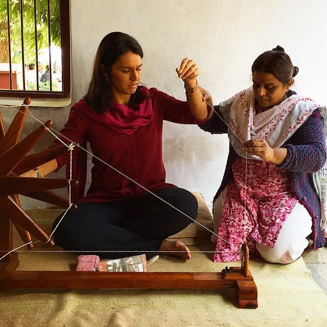 Congresswoman Tulsi Gabbard at Gandhi ashram