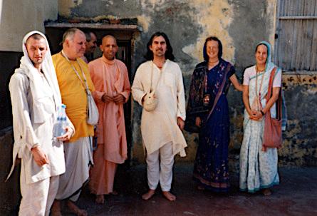 George Harrison with devotees